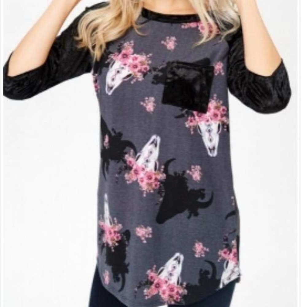 Cow skull shirt